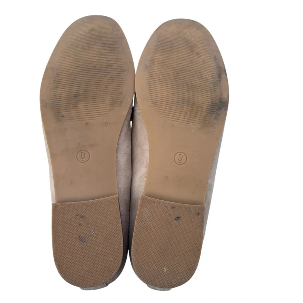 Joie Beige Tan Suede Leather Braided Flat Loafer 9